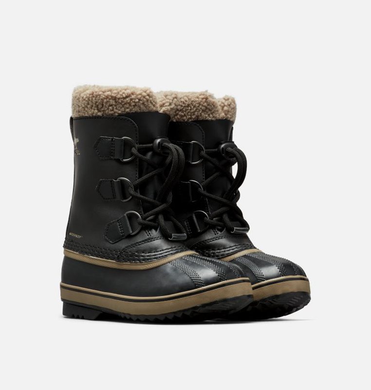 Kids Snow Boots Black - Sorel Youth Yoot Pac™ TP - 581-TAIYNM